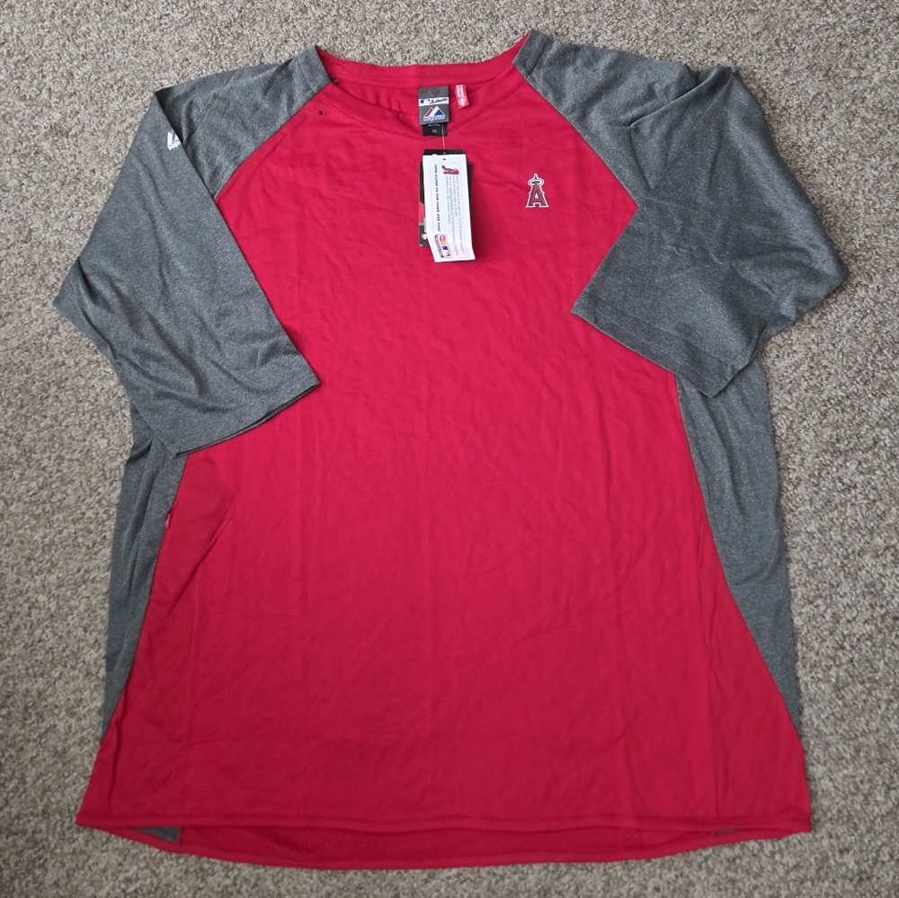 Majestic Los Angeles Angels MLB Baseball ThermaBase Practice Shirt 4XL NWT *Read